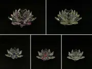YD-40 Crystal Glass Lotus Flower (M) with gift box - Perfect for any occasion