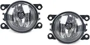Car Fog Lamp Assembly Car Front Bumper Fog Light Wires Harness Halogen Foglight Foglamp Cover Frame For Suzuki For Swift 2005-2010 Front Bumper Fog Light(1 set)