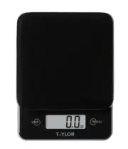 Taylor Black Glass Top Food Scale with Touch Control Buttons, 11 lb Capacity NEW