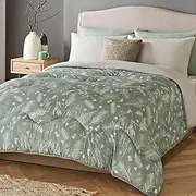 Night Lark Coverless Duvet and Pillowcase Set - 10.5 Tog - Single - Autumn Winter Limited Edition Designs - Luxury Bedding - Hypoallergenic - Machine Washable - Forest Sprigs