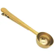 Coffee Scoop, Stainless Steel Golden Multi Function Coffee Measuring Spoon&#6529