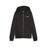 Puma Essentials Full Zip Hoodie Youth Girls Black Casual Outerwear 67642001