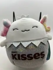 Squishmallows white axolotl Nattie 5" Hershey Kisses crown Kellytoy Plush NWT