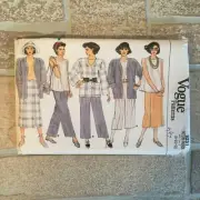 Vogue 9231 Vintage Sewing Pattern "Easy" Piece Uncut Jacket Skirt Pants Top AC