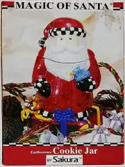 SAKURA MAGIC OF SANTA EARTHENWARE COOKIE JAR BY DEBBIE MUMM NEW IN BOX