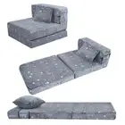 Kids Floor Mattress Glow in The Dark, Convertible Sofa Couch, Folding Futon C...