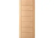 Dalton- Interior White Oak Door with Stiles and Horizontal Grooves (Engineered)