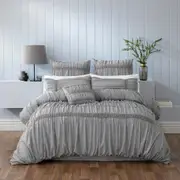 Bianca Giana Quilt Cover Set Grey
