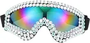 [VALICLUD] Unique Heart Design Suns Women Fashionable Jeweled Sunglasses for Parties