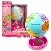 Year 2007 Barbie World Traveler TOUCH & TEACH GLOBE with 10 Games, LCD & Sound