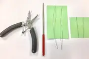 Beader Bent Nose Plier (With Teeth) + Bead Reamer & 4 Big Eye Beading Needles