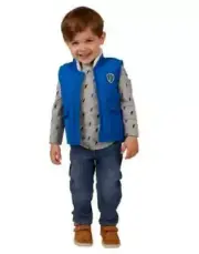 Buffalo David Bitton Boy's 3-Pieces Set (Vest, Jersey and Pants), Blue , Size 6
