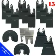 15 Saw Blade Oscillating Multi Tool Fein Bosch Dewalt Porter Cable Dremel Makita