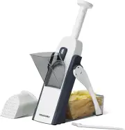 Vegetable Chopper with Adjustable Thickness - Safe Mandoline Food Slicer for Kit
