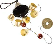 MERRYHAPY Hanging Wind Chime Bells Aluminum Alloy Luck Pendant Vintage Style Chinese Decor 6 Bells for Home
