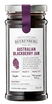 Beerenberg Australian Blackberry Jam 300g - GF V