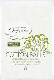 Simply Gentle Organic Cotton Balls (100-Pieces)
