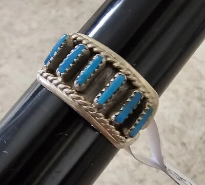 Native American Zuni Turquoise Ring Size 6.5 NWT