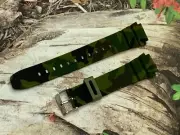 Green Camo Casio Resin Watch Band Strap World Timer AE-1200WH AE-1300WH F-108WH