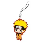 EE054 Naruto Japanese Naruto Gashapon Rubber Mascot Strap Keychain Bandai