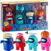 Among Us Crewmate Stampers Action Figures 4-Pack Ages 4+ New Toy
