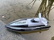 RC Boat Toys Electric 2.4G 20KM/h 1:16 Remote Control high-Speed Boat Boat Speed Boat Remote Control Distance 80 Meters Support 10 People Competition at The Same time