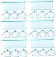 MAGICLULU 100pcs Organza Drawstring Bags Sheer Mesh Jewelry Bags Versatile Party Favor Easy to Open Close for Storage