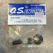 OS Engines 1/4-M5 Lock Nut Set - OSM45810300 Fits O.S FS-52S