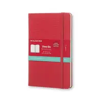 在飛比找Yahoo奇摩購物中心優惠-MOLESKINE TWO-GO 筆記本-M型空白橫線莓紅