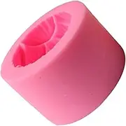 LALAFINA 1pc Silicone Mold Cake Pan Pillar Soap Molds Bread Tin with Lid Candle Molds Spherical Cake Mold Rectangle Cake Mold Soap Mold Kit Candy Mold Silicon Molds Cube Pink