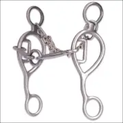 86CE 6 1/2" Classic Equine Horse Shank O Ring Snaffle Mouth Bit