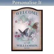 Lena Liu Butterfly Personalised Welcome Sign