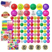 96-Pack Motivational Stress Balls - 2'' Colorful Foam Squeeze Balls for Relief