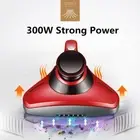 300W Mites Vacuum Cleaner UV Anti-Dust Household Handheld Bed Mattress Pink Red