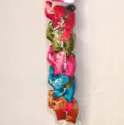 Plush Elephant Plain Colour Keyring 5 pack Brand New!!