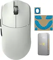 Lamzu Maya X Gaming Mouse, Cloud Gray, Amazon Exclusive, 1 Set of Sole Added Edition, 8K Dongle Included