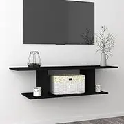 Wall Mounted TV Cabinet Black 103x30x26.5 cm,TV mounts & TV Units 9.02KG-806981