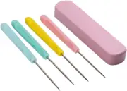 1 Set Hand Craft DIY Tool Set Plastics Handle Scratch Awl Sewing Tailors Awl Pu