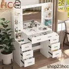 Dressing Table Makeup Vanity Set with Mirror Hollywood 11 LED Lights Organizer