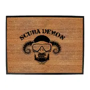 Ow Scuba Demon - Funny Novelty Doormat Man Cave Floor mat