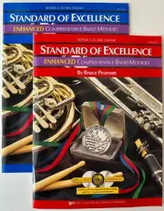 STANDARD OF EXCELLENCE- Eb ALTO CLARINET- ENHANCED 2 METHOD BOOKS/ 4 CD SET!