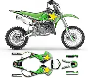 Kungfu Graphics Custom Decal Kit for KX65 KX 65 2000-2024 Kids Dirt Bike, Style No.KWKX650024KLX1100009002-KR