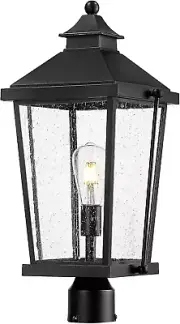 Black Outdoor Post Lights, 22 Inch Pole Lights Outdoor, Lamp Posts Outdoor Light