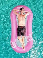 Pool Inflatable Floats Adult Outdoor Party Supplies Inflatable Floats Summer Pool Parties and Entertainment (Color : Pink) LWX