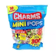 Charms Mini Pops Assorted Lollipops - (300 Count) | Mini Pops Lollipops Lollies