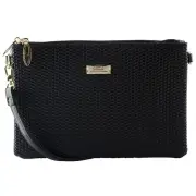 NEW Serenade Leather Cosmopolitan Crossbody Bag Black
