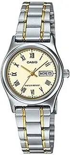 [Casio] Women's LTPV006SG-9B Analogue Watch, Silver, 30.4 x 25 x 9.2 mm