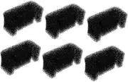 Levemolo 6pcs Water Dispenser Filter Cotton Filters Water Feeder Dog Pet Feeder Sponges Litter Cat Tree Dogs Bowl Cordless Pets Fountain Strainer Foam Dispenser Sponge Black