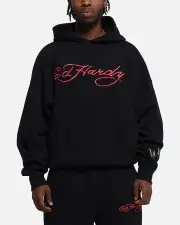 [ED HARDY] Ed Hardy Cherry Hoodie Black - Size M M Black
