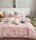 Pure Cotton Bedding Set 4pcs Quilt Cover Flat Sheet 2 Pillowcases Embroidery Set